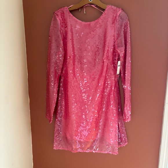 Anthropologie Sequin Drop Back Dress - Picture 2 of 5